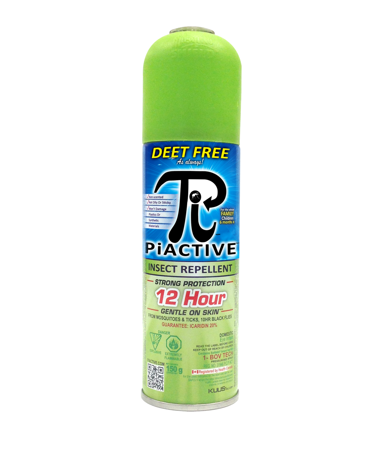 MOSQUITO SHIELD PiACTIVE Airosol 150g BOV Spray