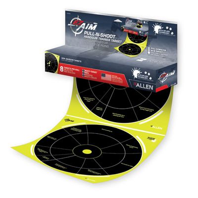Allen EZ Aim Pull-N-Shoot Circle Splash Paper Target 12&quot; x 12&quot; 8/Pack