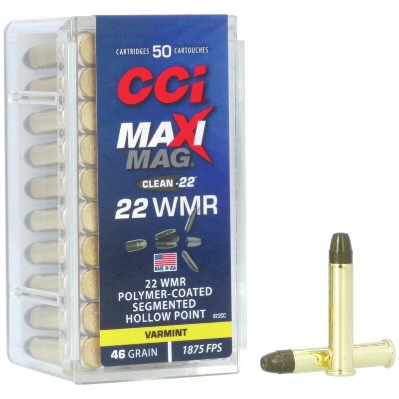 CCI 22 Mag Maxi Mag 46 Grain Segmented HP 50/box