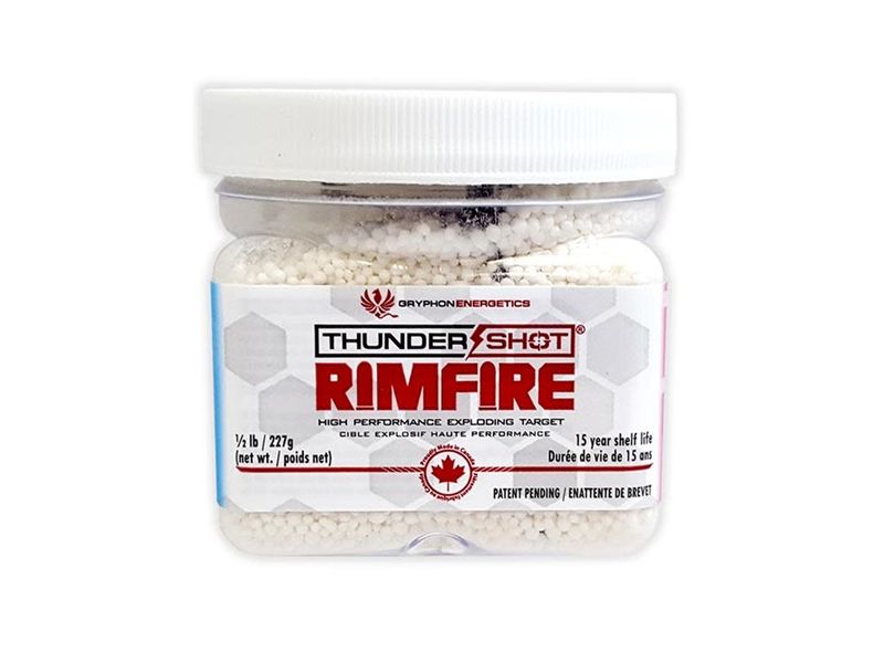 ThunderShot  Gryphonenergetics Rimfire Exploding Target  1/2lb