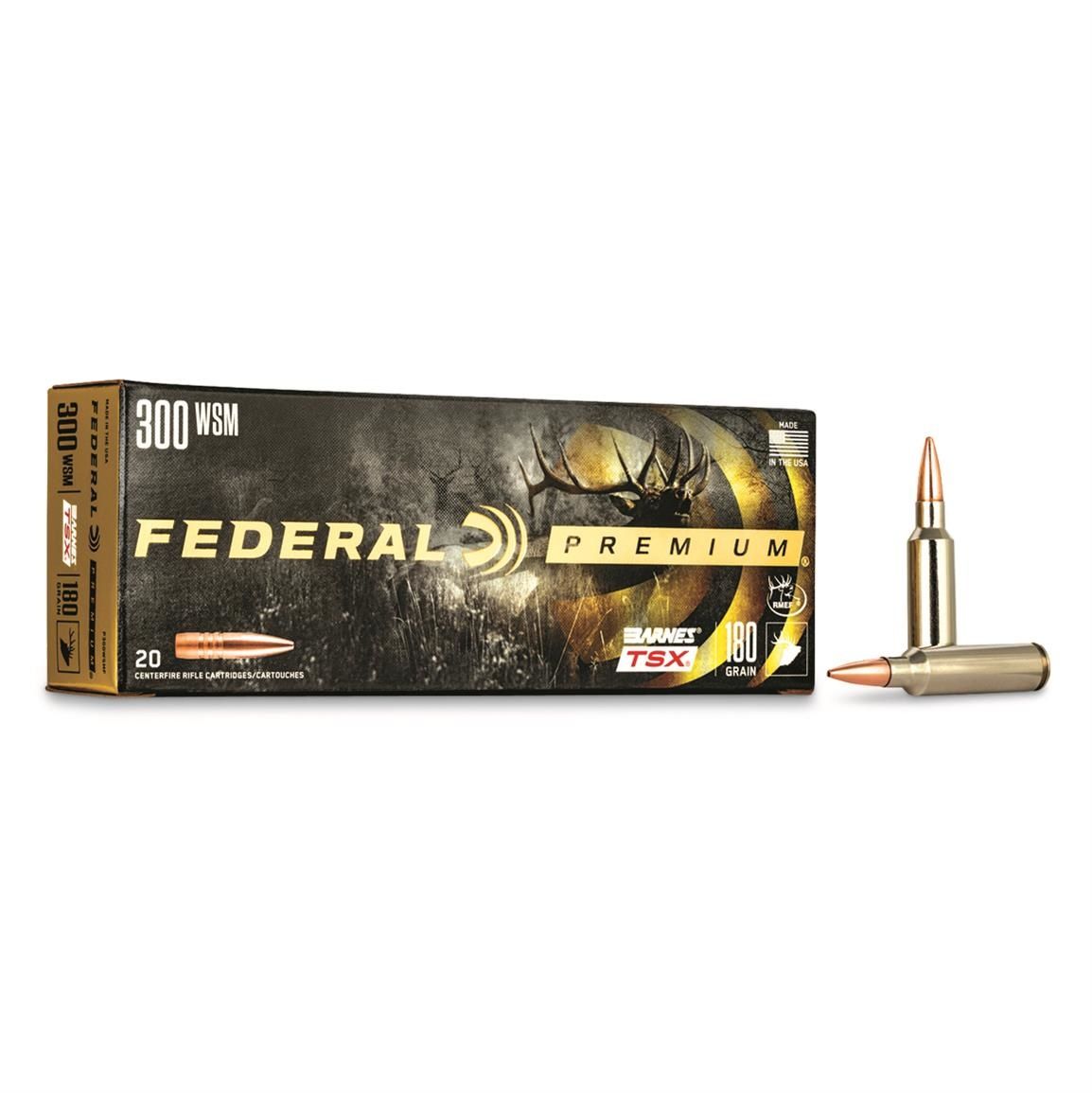 Federal Premium 300 WSM 165 Grain Barnes TSX
