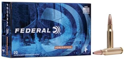 Federal Power-Shok Jacketed Soft Point  25-06 Rem 117 grain