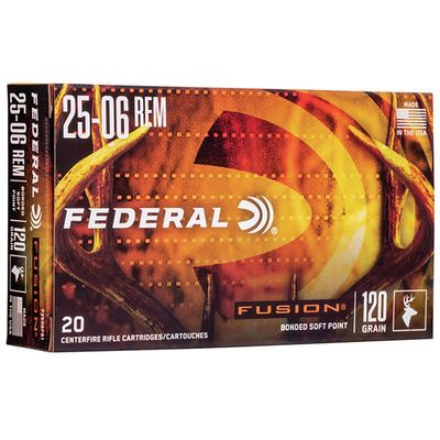 Federal Fusion Soft Point  25-06 Rem 120 Grain