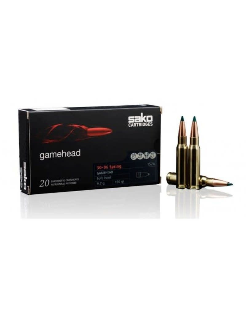 Sako 30-06 Springfield 150 Grain Gamehead Spitzer Soft Point Boattail