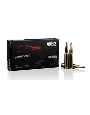 Sako 30-06 Springfield 150 Grain Gamehead Spitzer Soft Point Boattail