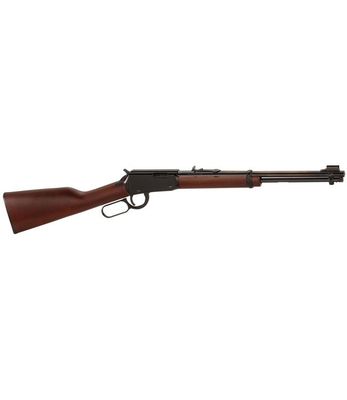 Henry H001Y Youth Lever-Action Rifle, Wood Stock, Blued Barrel, 22 LR