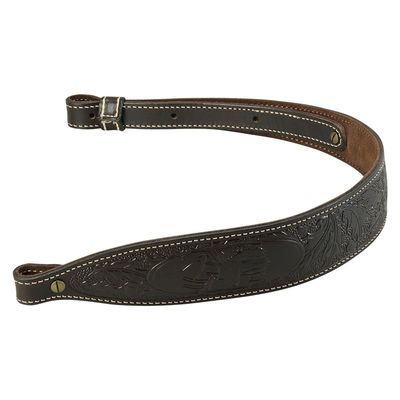 Levy&#39;s Dark Brown Deluxe Series Rifle Sling