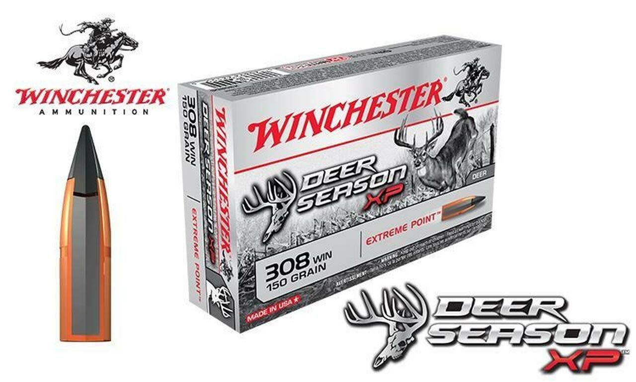 Winchester 308 Win 150 Grain Deer Season XP Polymer Tipped