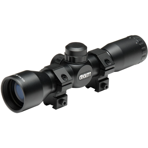 Keystone Crickett 4 x 32 Quick Focus Rifle Black Scope with Rings