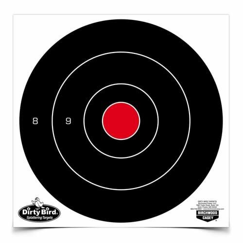 Birchwood Casey Dirty Bird 12&quot; Bull&#39;s-Eye Target, 12 Pack