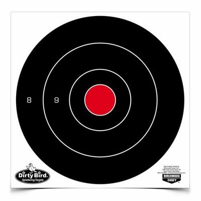 Birchwood Casey Dirty Bird 12&quot; Bull&#39;s-Eye Target, 12 Pack