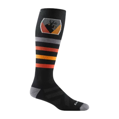 Darn Tough Men&#39;s Thermolite Beer Badge Over-the-Calf Midweight Ski &amp; Snowboard Sock