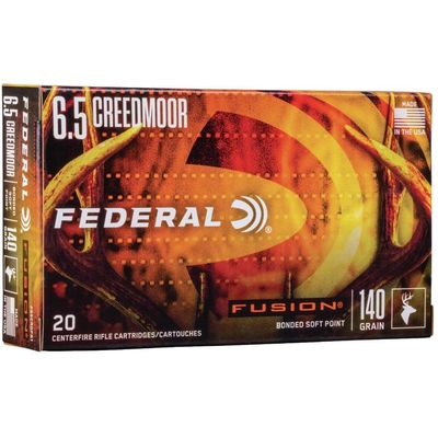 Federal Fusion Soft Point  6.5 Creedmoor 140 Grain