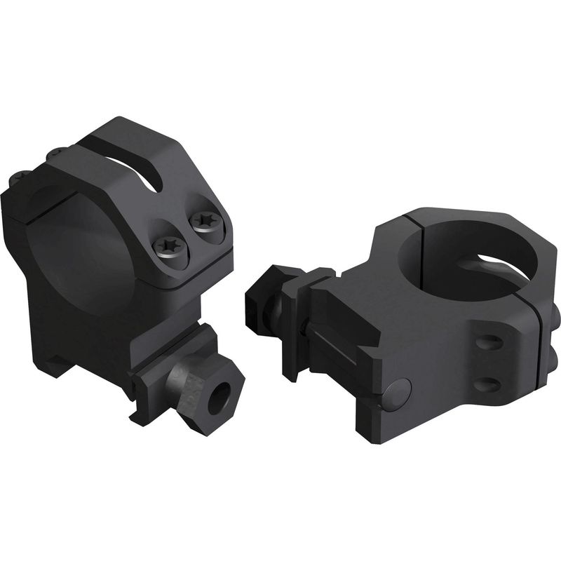 Weaver Four Hole Skeleton Riflescope Rings 2X High, Matte Black