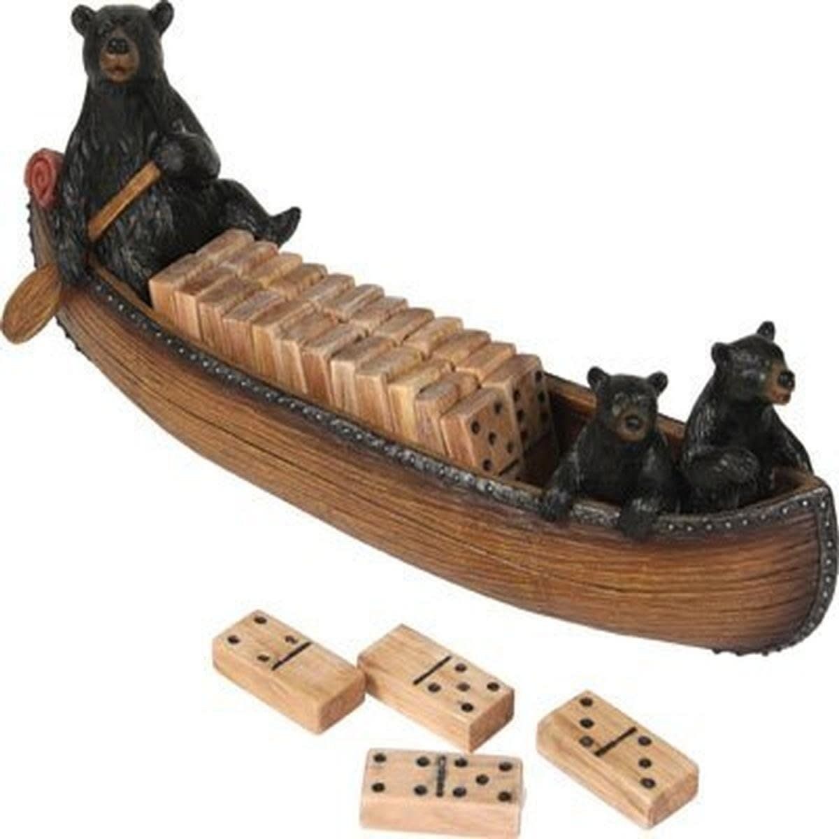 River&#39;s Edge Products Domino&#39;s in Canoe Set