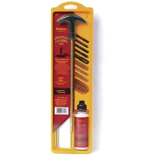 Outers Universal Rifle/Pistol/Shotgun Cleaning Kit w/Brass Brushes