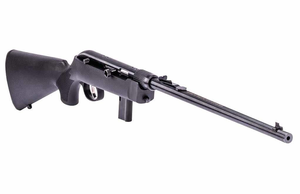 Savage Takedown 64 F Rimfire Semi-Automatic Rifle, Black Synthetic Stock, Blued, 22 LR