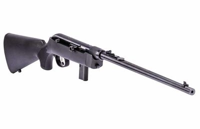 Savage Takedown 64 F Rimfire Semi-Automatic Rifle, Black Synthetic Stock, Blued, 22 LR