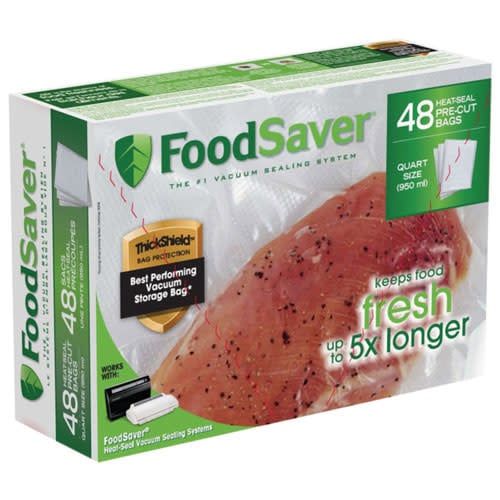 Tilia Foodsaver Quart Size Heat-Seal Vacuum Sealer Bags, 48 Count (8&quot;x11&quot;)