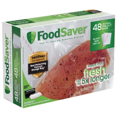 Tilia Foodsaver Quart Size Heat-Seal Vacuum Sealer Bags, 48 Count (8&quot;x11&quot;)