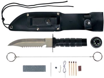 Stansport 6&quot; Survival Knife Kit with Sheath