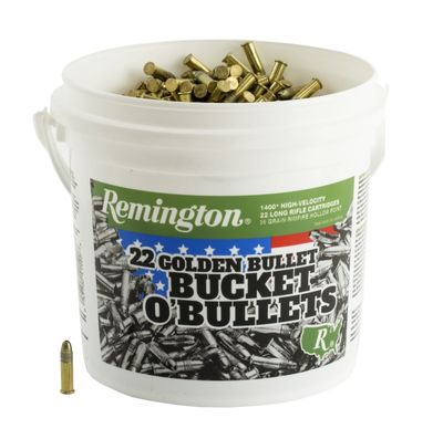 Remington BUCKET O&#39;BULLETS 22 LR 36 Grain Hollow Point 1400/BUCKET