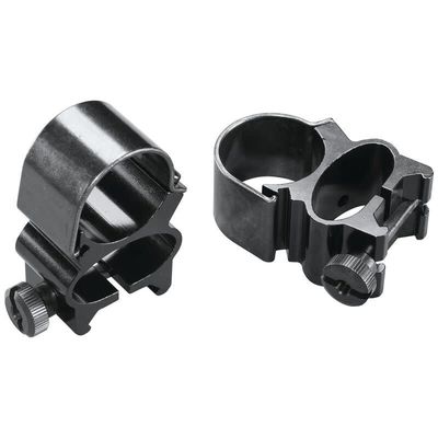 Weaver 1&quot; SEE-THRU Detachable Rings Black