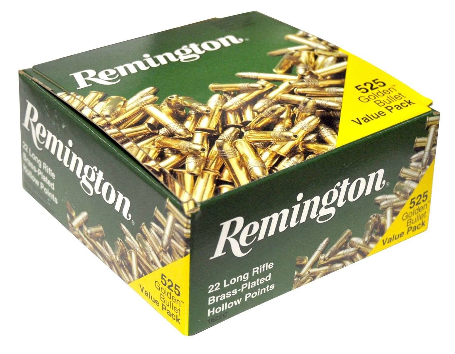 Remington Golden Bullet Value Pack 22LR 36 Grain Plated Hollow Point (525/Pack)