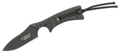 Camillus Tyrant Carbonitride Titanium Fixed Blade Knife with Leather Sheath/Sharpener