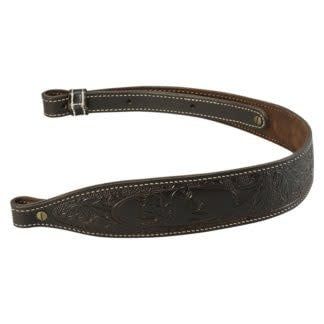 Levy&#39;s Dark Brown Deluxe Series Rifle Sling Moose
