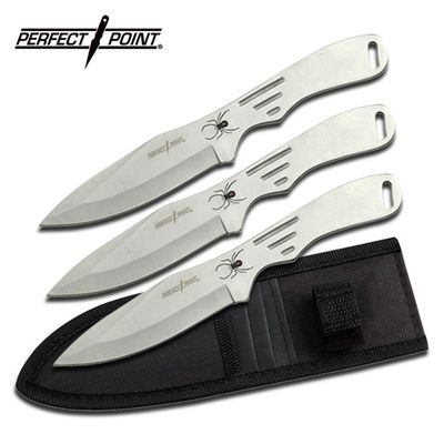 Perfect Point Throwing Knife Set, 8&quot; 3/Pack