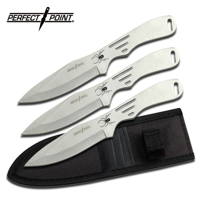 Perfect Point Throwing Knife Set, 8&quot; 3/Pack