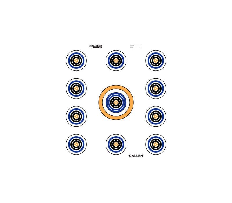 Allen EZAim Paper Targets 12&quot;x12&quot; 11 Spot 13/Pack