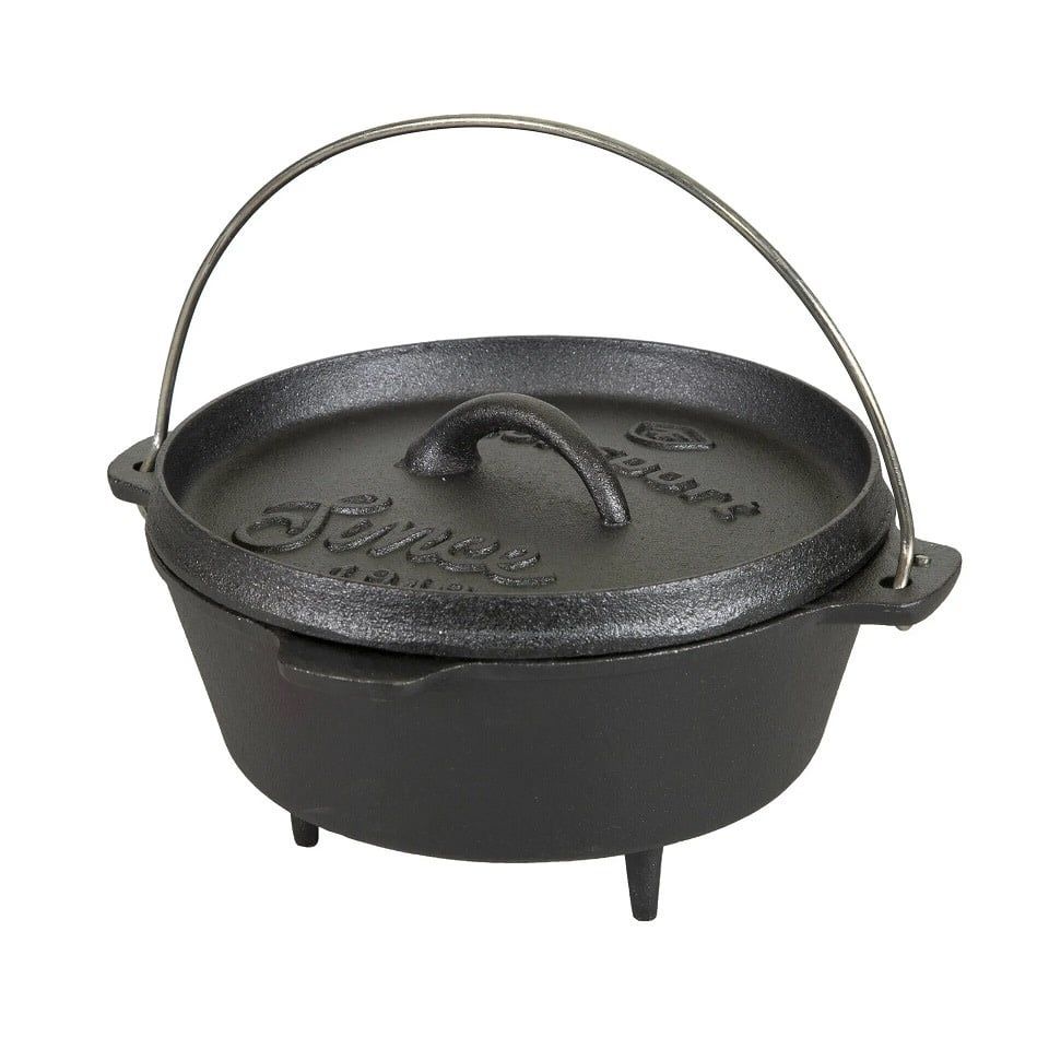 Stansport 4 QT. Pre-Season Cast Iron Dutch Oven w/Legs