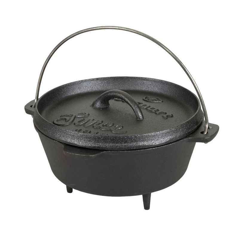 Stansport 4 QT. Pre-Season Cast Iron Dutch Oven w/Legs