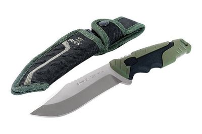 Buck 656 Pursuit Large Fix Blade Knife Green with Sheath