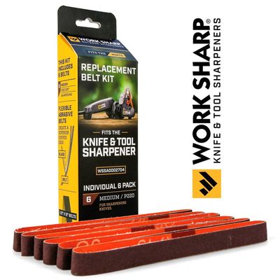 Work Sharp Medium Belt Replacement Kit 6/Pk