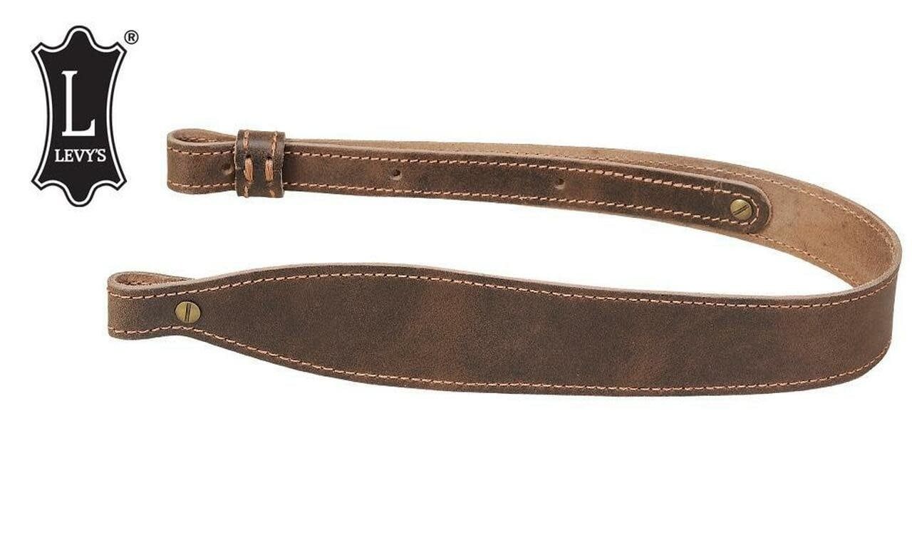 Levy&#39;s Leathers Distressed Leather Cobra Rifle Sling, 28&quot; - 37&quot;