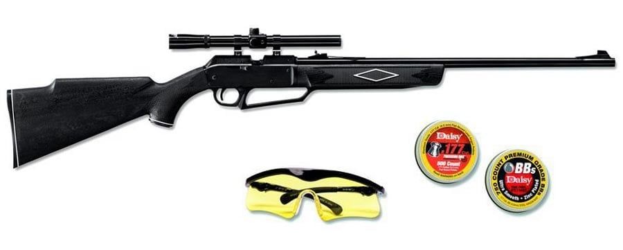 Daisy Powerline 880 BB/Pellet Multi Pump Action Air Rifle BBs/.177 Cal, 880 Fps