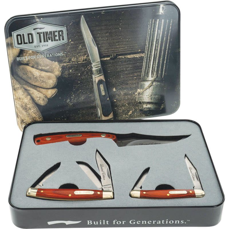 Schrade Old Timer Limited Edition Gift Set Knives 3 Piece