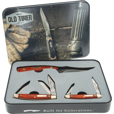 Schrade Old Timer Limited Edition Gift Set Knives 3 Piece
