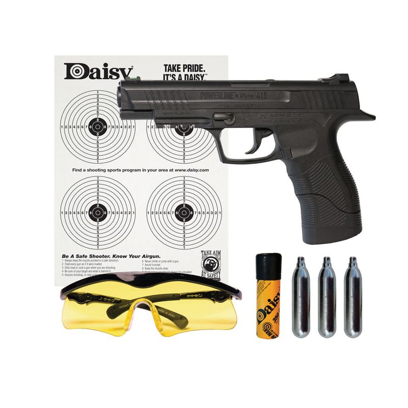 Daisy Powerline 415 CO2 Air Pistol Kit BBs/.177 Cal, 495 Fps