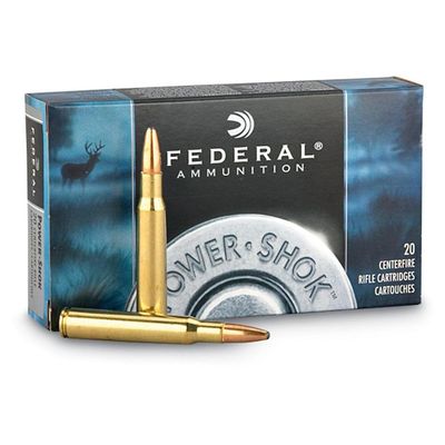 Federal Power-Shok Jacketed Soft Point 6.5x55 Swedish 140 Grain