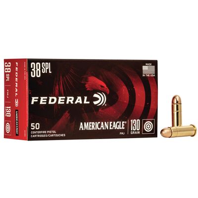 Federal American Eagle 38 Special 130 Grain Full Metal Jacket