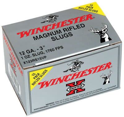 Winchester Super-X 12 Gauge 3&quot; 1 Oz Rifle Slugs Value Pack