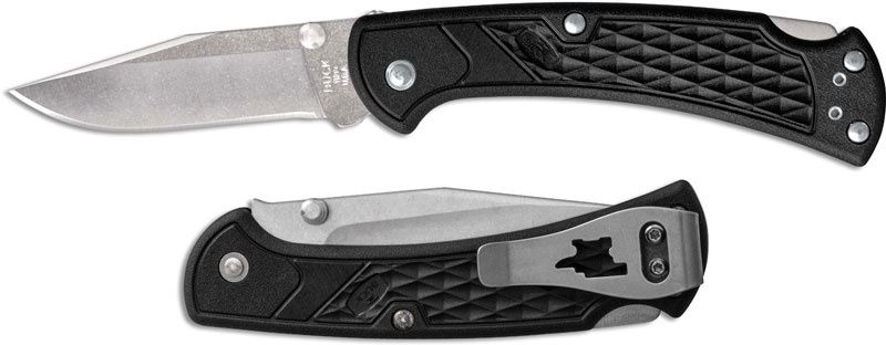 Buck 3112BKS1 Slim Select Ranger Black Handle Nail Notch