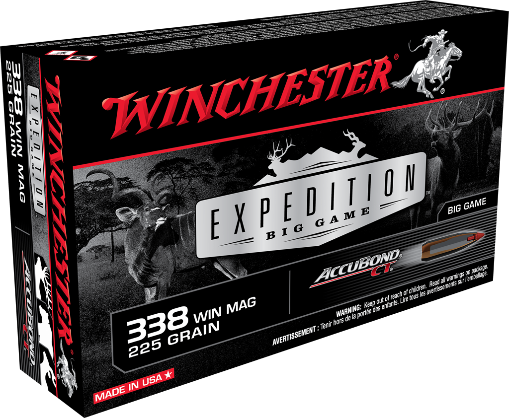 Winchester Supreme 338 Win Mag 225 Grain  AccuBond CT Rifle Ammunition