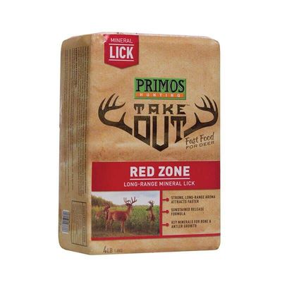 Primos Take Out Red Zone Mineral Lick 4lbs Black