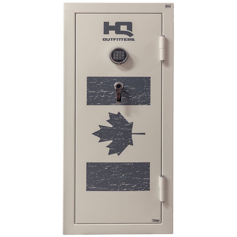 HQ Outfitter 24 Gun Electric Key Pad Safe White Out Canada Flag