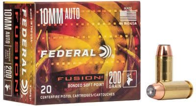 Federal Fusion Soft Point 10mm 200 Grain